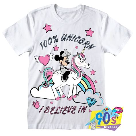 Minnie Mouse 100 Unicorn Disney T Shirt On Sale
