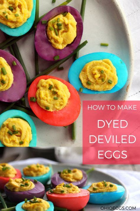 To Make Dyed Deviled Eggs Use Gel Food Coloring To Dye The Egg Whites