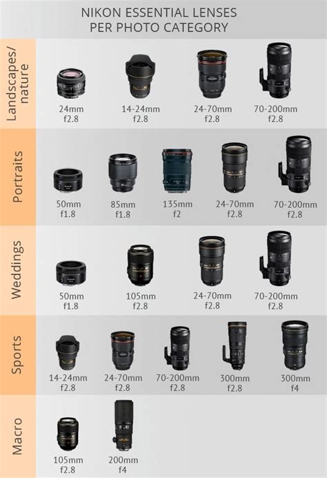 Commonly Used Lens Types Dinfos Pavilion Article 56 Off