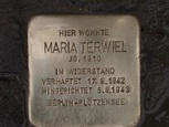 Maria Terwiel | Stolpersteine in Berlin