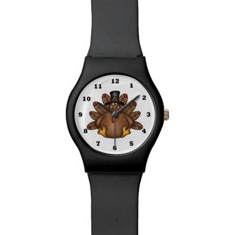 thanksgiving turkey may28th wrist watch zazzle wrist watch matte watches watch bands