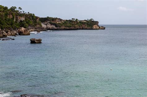 Beautiful Coastal Scenery Along The Bali Coastline Stock Photo Image