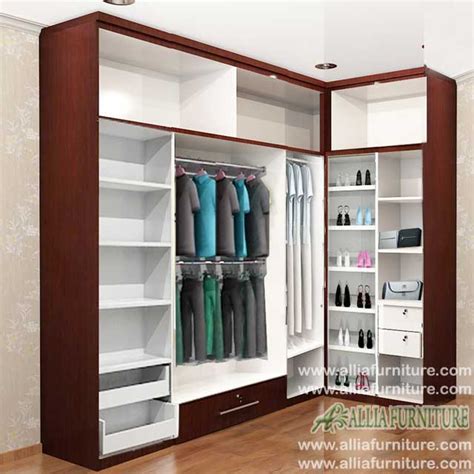 Jual lemari pakaian baju minimalis aluminium dan kaca dengan harga rp.2550000 hanya di tokopedia. Lemari minimalis model sudut hippo - Allia Furniture
