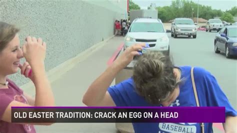 Old Easter Tradition Crack An Egg On A Head