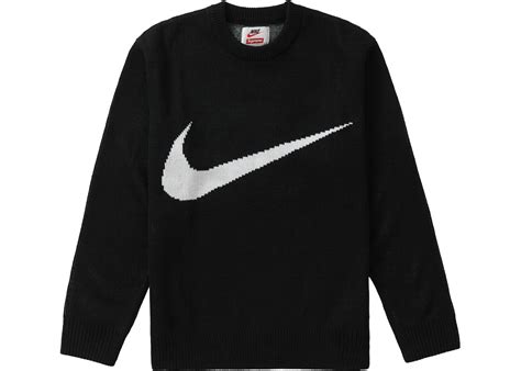 Supreme Nike Swoosh Sweater Black Ss19