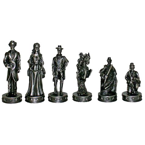 Pickaxe is a light abstract designed for match play using only the components in a sternhalma (chinese checkers) set. Civil War Chess & Checkers Game Set - Pewter Chessmen ...