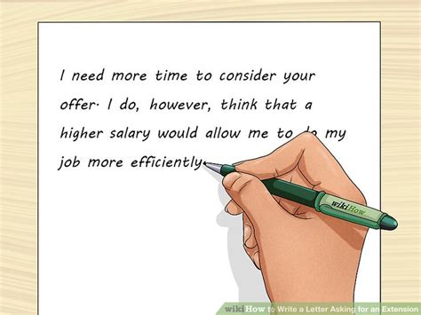 Edit to clarify, i'm asking for an internship offer deadline extension from company a. How to Write a Letter Asking for an Extension (with Sample ...