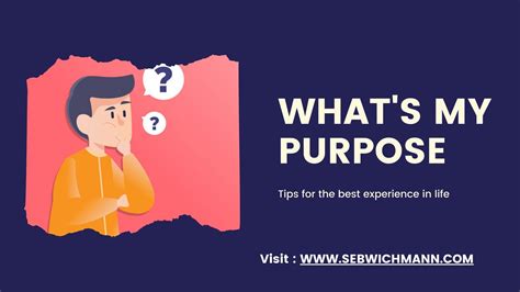 Discover Your Lifes Purpose With Seb Wichmann Consultancy