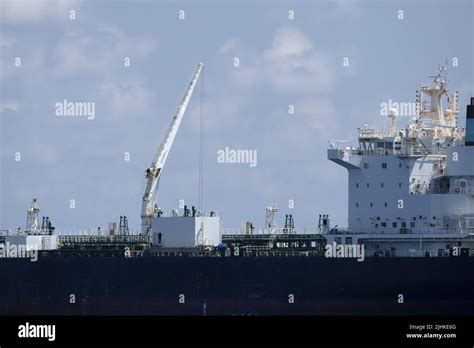 gas tanker ship detail close up Stock Photo - Alamy