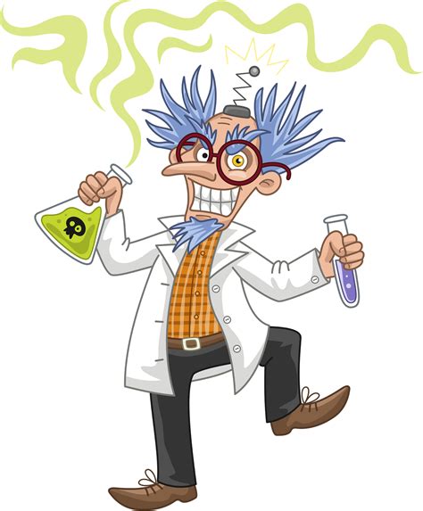 Mad Scientist Face Clipart