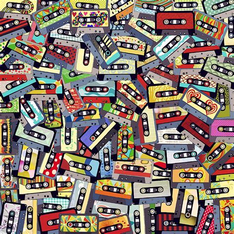 Hd Wallpaper Assorted Color Cassette Tape Wallpaper Audio Cassettes
