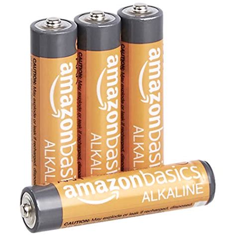 🥇 Amazonbasics 4 Count Aaa High Performance Alkaline Batteries The