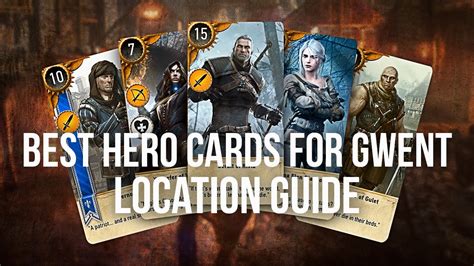 In mods by myrddinmay 24, 20157 comments. BEST HERO GWENT CARDS Locations Guide - The Witcher 3 - YouTube