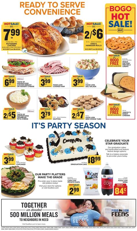 Save with this week food lion flyer sale, and get the limited time savings on meat, fresh produce, snacks & beverages, deli, dairy & frozen food, health & beauty every shopper at the food lion chain can save their money when purchasing at this supermarket chain with the weekly ad program. Food Lion Current weekly ad 05/08 - 05/14/2019 [4 ...