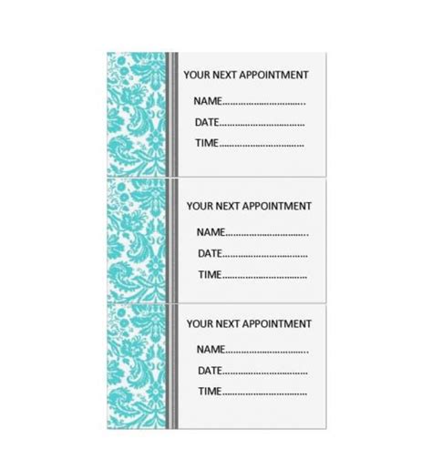 Free Printable Doctor Appointment Cards Free Templates Printable