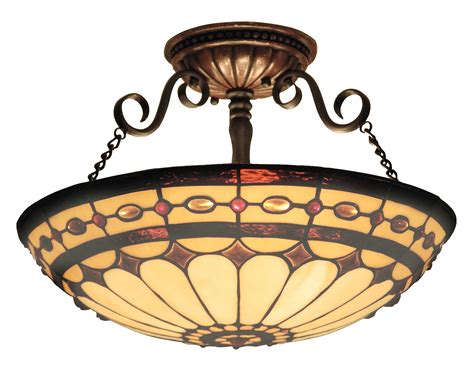 Each tiffany ceiling light from our store is a unique fixture made as before. Elk Lighting 641-BC Tiffany Diamond Ring Semi-Flush ...