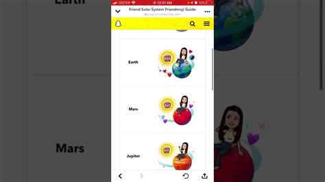 Snapchat Plus Planets Meaning Which Planets Are Your Friends On