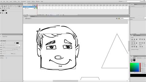 How To Draw Face From Geometrical Shapes In Paper And Adobe Flash Or