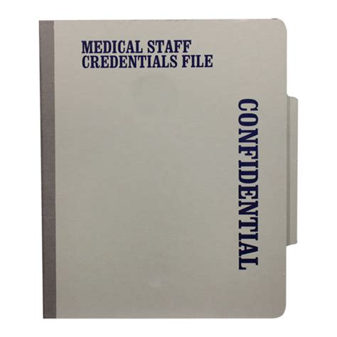 Physician Credentialing Unit With Pocket Top Tab