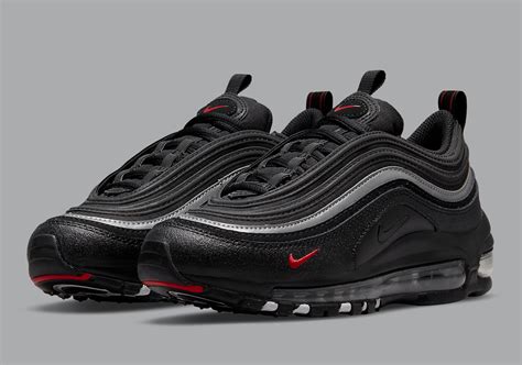 Nike Air Max 97 Gs ‘black Sport Red 921522 028 Youth Size 6 Women