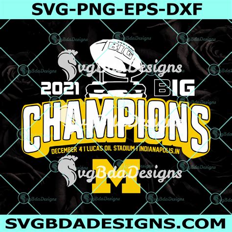 Michigan Big Ten Championship Svg, Michigan Wolverines Svg