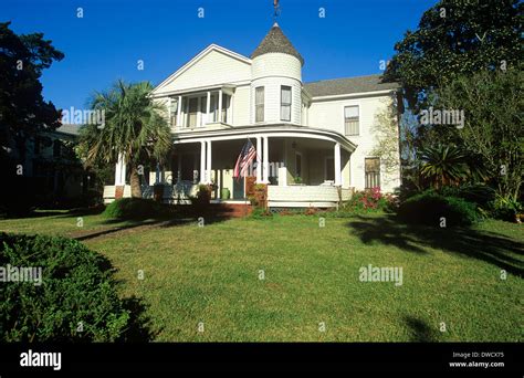 Stately 19th Century Victorian Mansions Line The Streets Of Fernandina