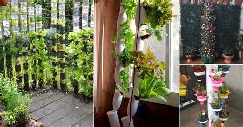 22 Diy Bottle Tower Garden Ideas Diy Vertical Bottle Gardens