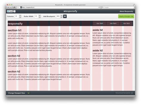 Responsify.it - A responsive template generator | Freelance web design, Responsive grid, Design ...