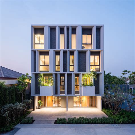 A Modern Townhouse With A Private Garden In Bangkok Design Milk
