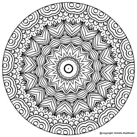 Mandala Coloring Page Printable