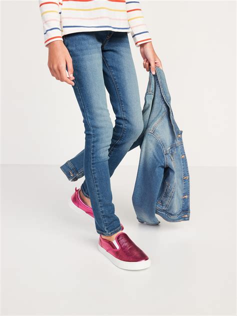 Skinny Built In Tough Pull On Jeans For Girls Old Navy
