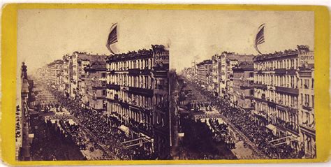 New York Cityny 1865 Lincolns Funeral Stereoview