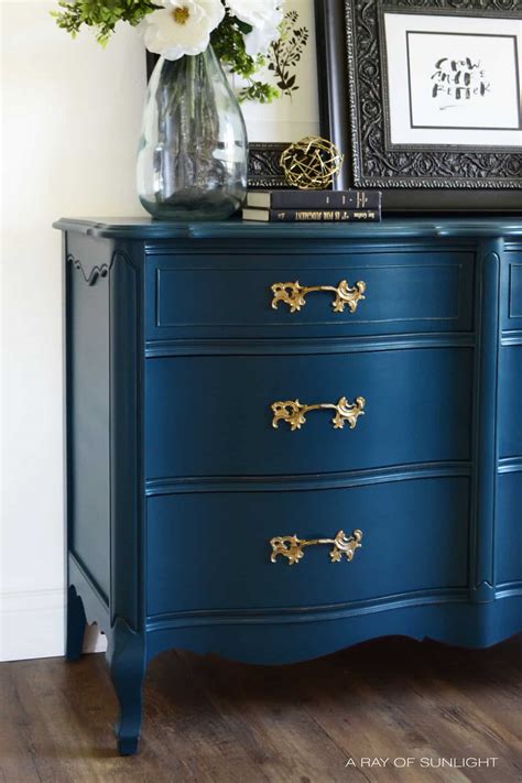 The first manifestations of french painting are given in the prehistoric art and with the roman epoch with some murals. Navy Blue French Provincial Dresser | Country Chic Paint Blog