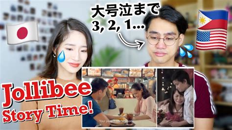 japanese filipino couple react to jollibee commercials [international couple] youtube