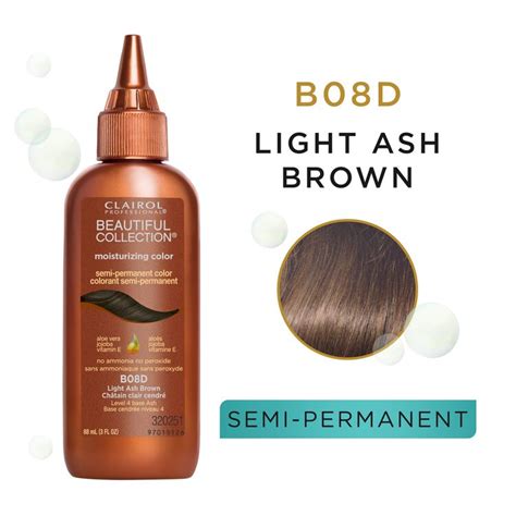 Light Ash Brown Beautiful Collection Semi Permanent Hair Color By