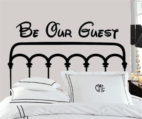 Wall Decal Be Our Guest Vinyl Letters Guest By Vinylphrasecraze