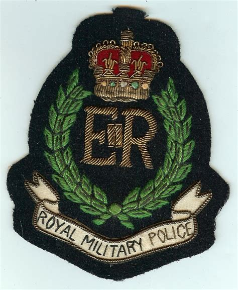 Royal Military Police Er Wire Blazer Badge