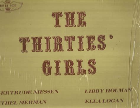 Thirties Girls Various Artists Music