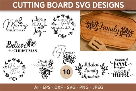 Cutting Board Svg Bundle Graphic By Paperjamlab · Creative Fabrica