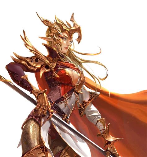 Artstation Golden Knight Juk Choi Ji Wuk Female Character