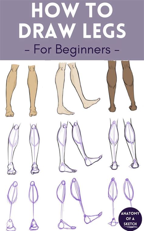 How To Draw Legs For Beginners