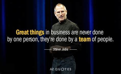He is one of the few people who became millionaires in their twenties. Steve Jobs quote: Great things in business are never done ...