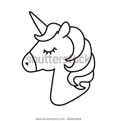 Vector De Stock Libre De Regalías Sobre Unicorn Vector Horse Head