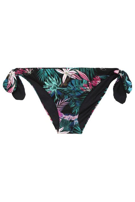 Bikini Triangolo Con Volant Romance Jungle Nero Tezenis 10e Bikinis