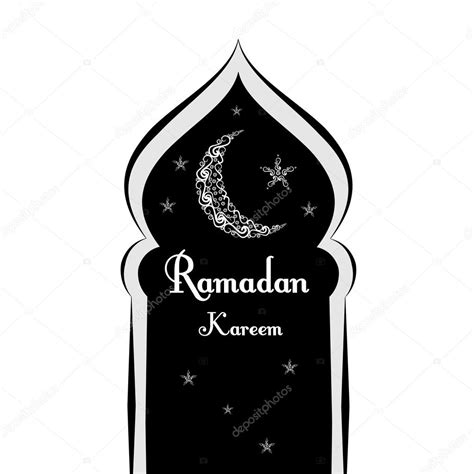 Black And White Ramadan Greetings Background Ramadan Kareem Means