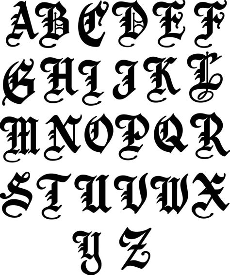 Maybe you would like to learn more about one of these? Resultado de imagen de capital letters gothic | Tattoo ...