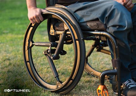 Softwheel Wheelchair Suspension Uses Plastic Igus Bushings Bearing Tips