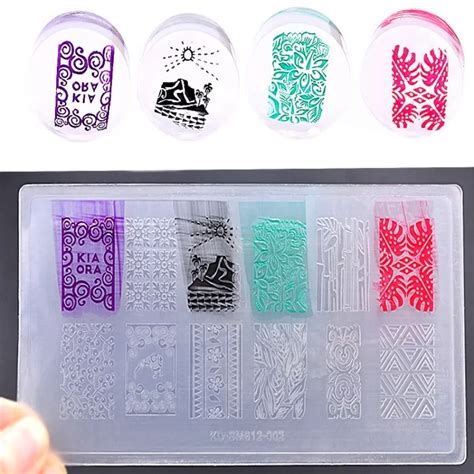 New Series Bm Nail Stamping Plates Diy Image Konad Nail Art Manicure