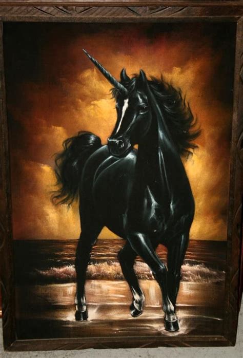 Black Unicorn Painting Unicorn Painting Unicorn Pictures Unicorn