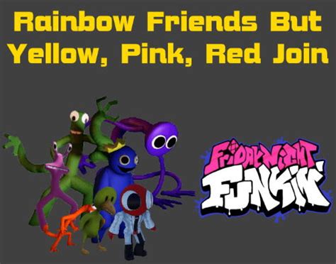 Friday Night Funkin Roblox Rainbow Friends Vs Blue Mod Unblocked Game